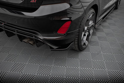 Diffusor Flaps V.2 passend für Ford FIesta Mk8 ST schwarz Hochglanz