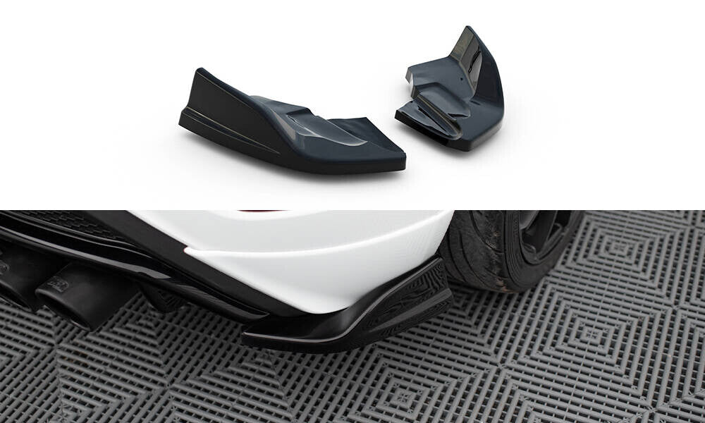 Diffusor Flaps V.2 passend für Ford Fiesta ST Mk7 FL schwarz Hochglanz