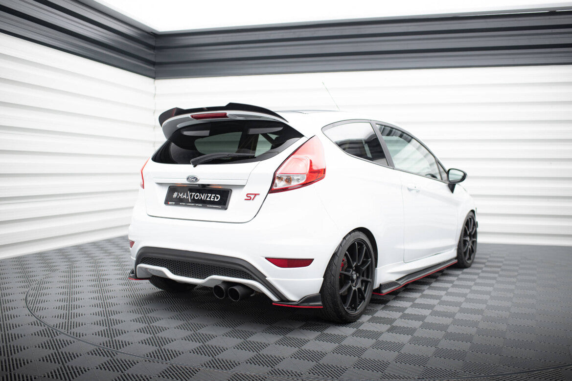 Diffusor Flaps V.2 passend für Ford Fiesta ST Mk7 FL schwarz Hochglanz