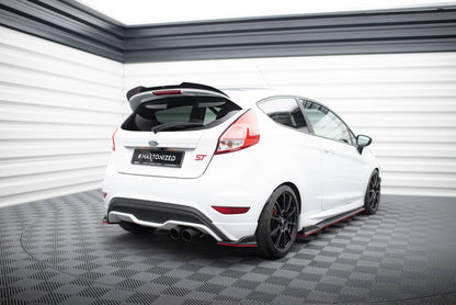 Diffusor Flaps V.2 passend für Ford Fiesta ST Mk7 FL schwarz Hochglanz