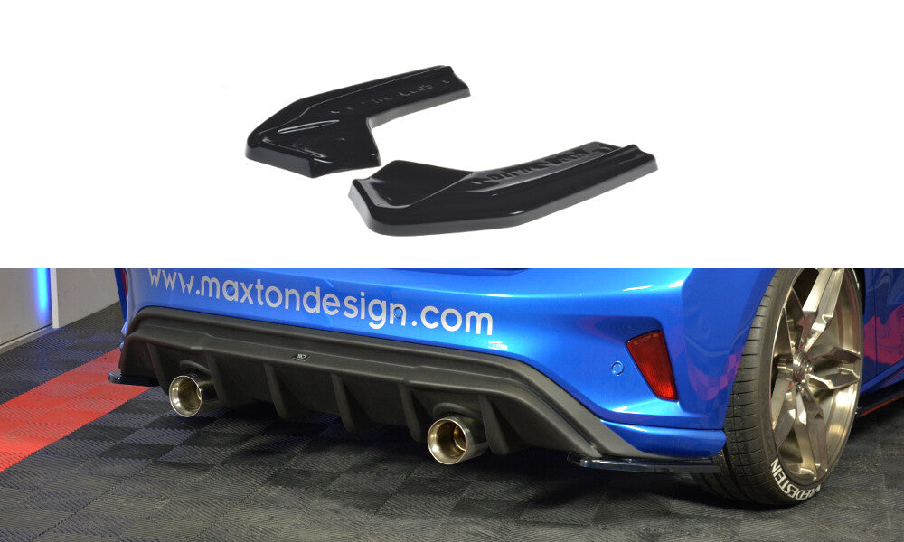 Diffusor Flaps V.2 passend für Ford Focus Hatchabck ST-Line schwarz Hochglanz