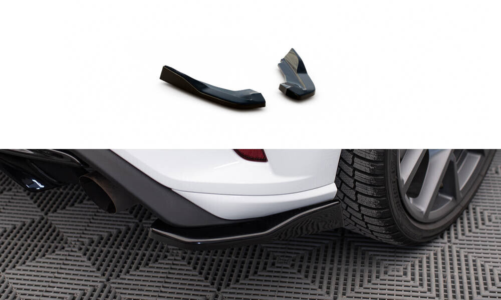 Diffusor Flaps V.2 passend für Ford Focus Hatchback ST Mk4 schwarz Hochglanz