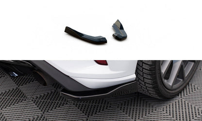 Diffusor Flaps V.2 passend für Ford Focus Hatchback ST Mk4 schwarz Hochglanz