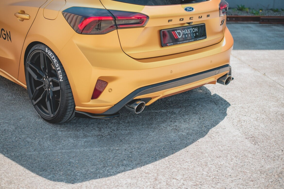 Diffusor Flaps V.2 passend für Ford Focus Hatchback ST Mk4 schwarz Hochglanz