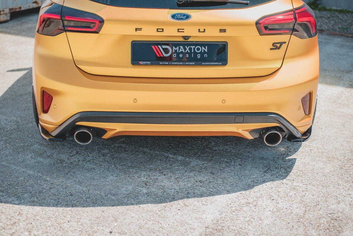 Diffusor Flaps V.2 passend für Ford Focus Hatchback ST Mk4 schwarz Hochglanz