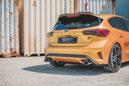 Diffusor Flaps V.2 passend für Ford Focus Hatchback ST Mk4 schwarz Hochglanz