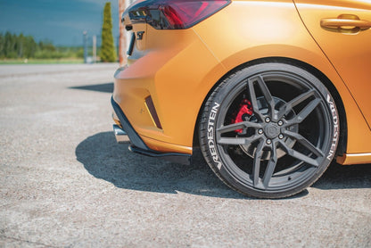 Diffusor Flaps V.2 passend für Ford Focus Hatchback ST Mk4 schwarz Hochglanz
