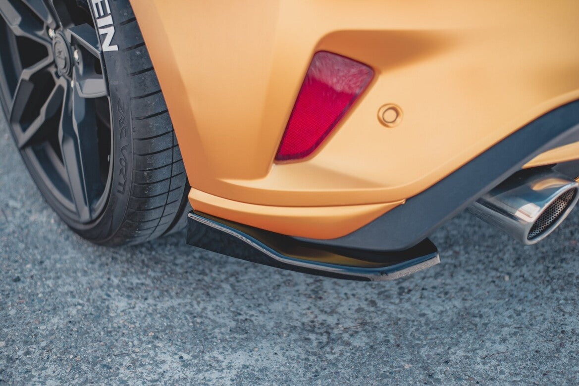 Diffusor Flaps V.2 passend für Ford Focus Hatchback ST Mk4 schwarz Hochglanz