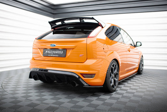 Diffusor Flaps V.2 passend für Ford Focus ST Mk2 FL schwarz Hochglanz