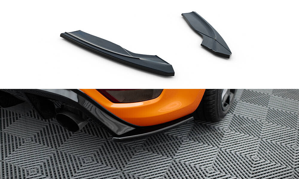 Diffusor Flaps V.2 passend für Ford Focus ST Mk2 FL schwarz Hochglanz