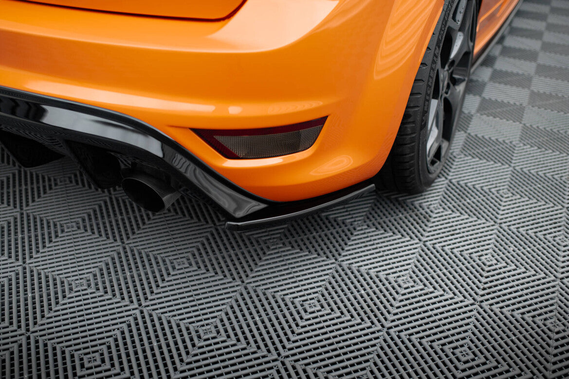 Diffusor Flaps V.2 passend für Ford Focus ST Mk2 FL schwarz Hochglanz