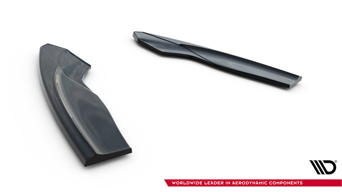 Diffusor Flaps V.2 passend für Ford Focus ST Mk2 FL schwarz Hochglanz