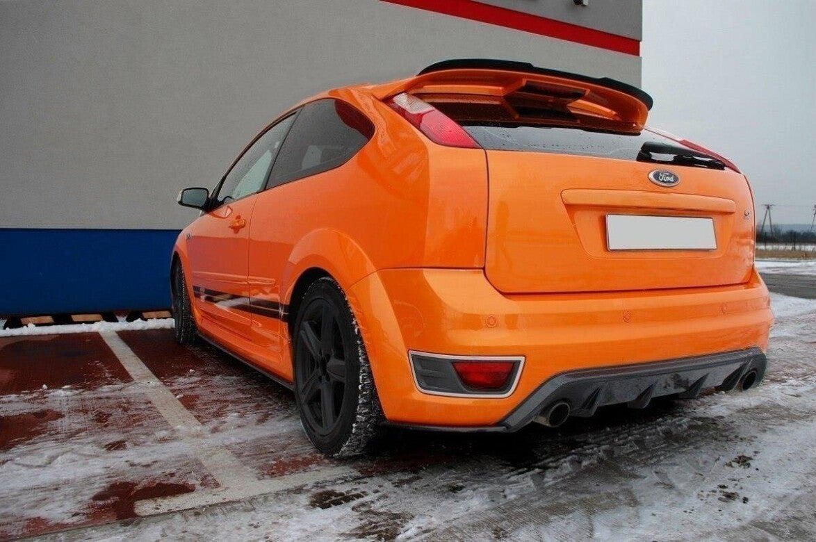 Diffusor Flaps V.2 passend für Ford Focus ST Mk2 schwarz Hochglanz