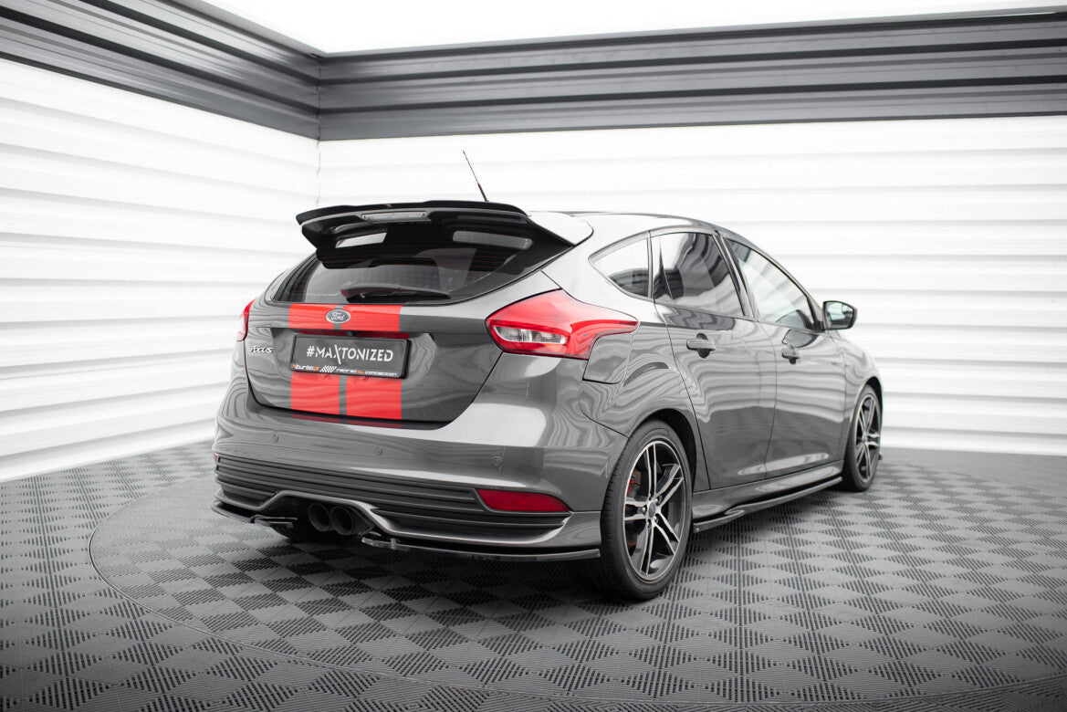 Diffusor Flaps V.2 passend für Ford Focus ST Mk3 FL schwarz Hochglanz
