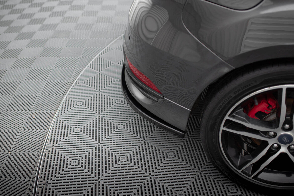 Diffusor Flaps V.2 passend für Ford Focus ST Mk3 FL schwarz Hochglanz