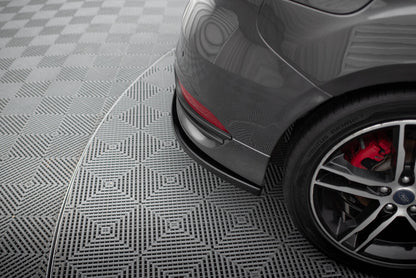 Diffusor Flaps V.2 passend für Ford Focus ST Mk3 FL schwarz Hochglanz