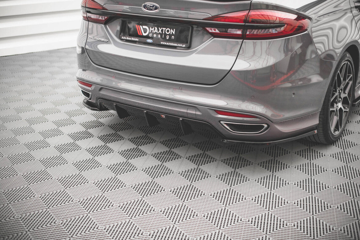 Diffusor Flaps V.2 passend für Ford Mondeo ST-Line Mk5 FL schwarz Hochglanz