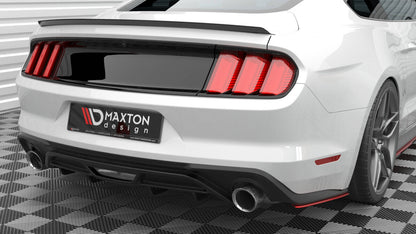 Diffusor Flaps V.2 passend für Ford Mustang Mk6 FL rot Hochglanz