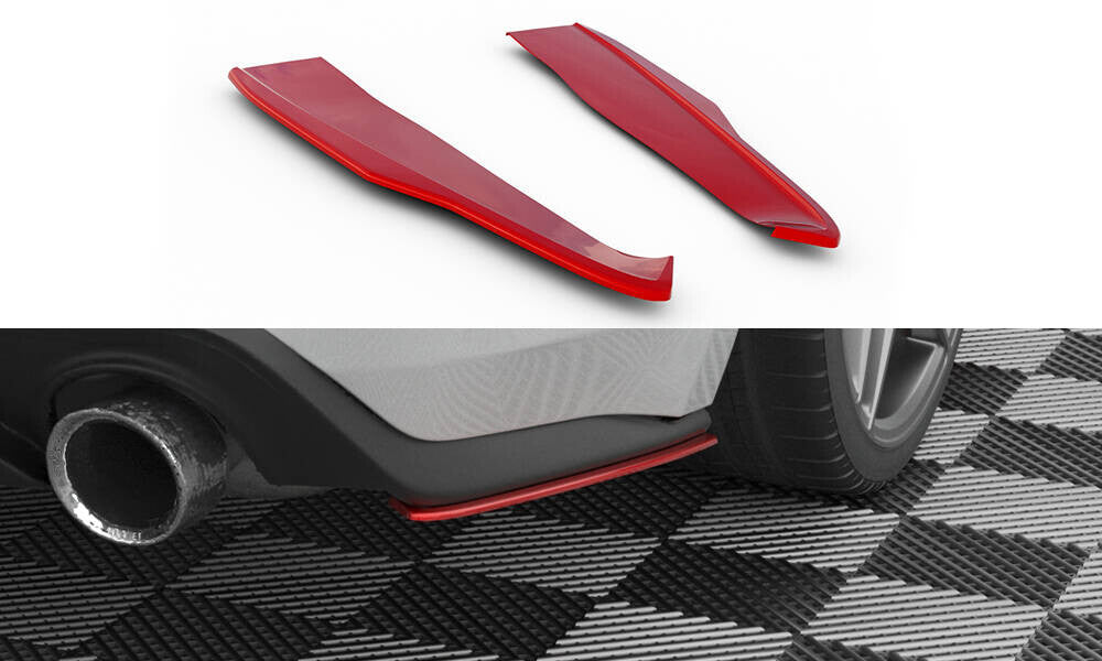 Diffusor Flaps V.2 passend für Ford Mustang Mk6 FL rot Hochglanz