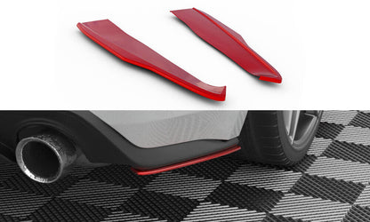 Diffusor Flaps V.2 passend für Ford Mustang Mk6 FL rot Hochglanz