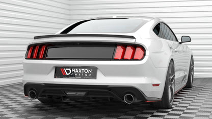 Diffusor Flaps V.2 passend für Ford Mustang Mk6 FL rot Hochglanz