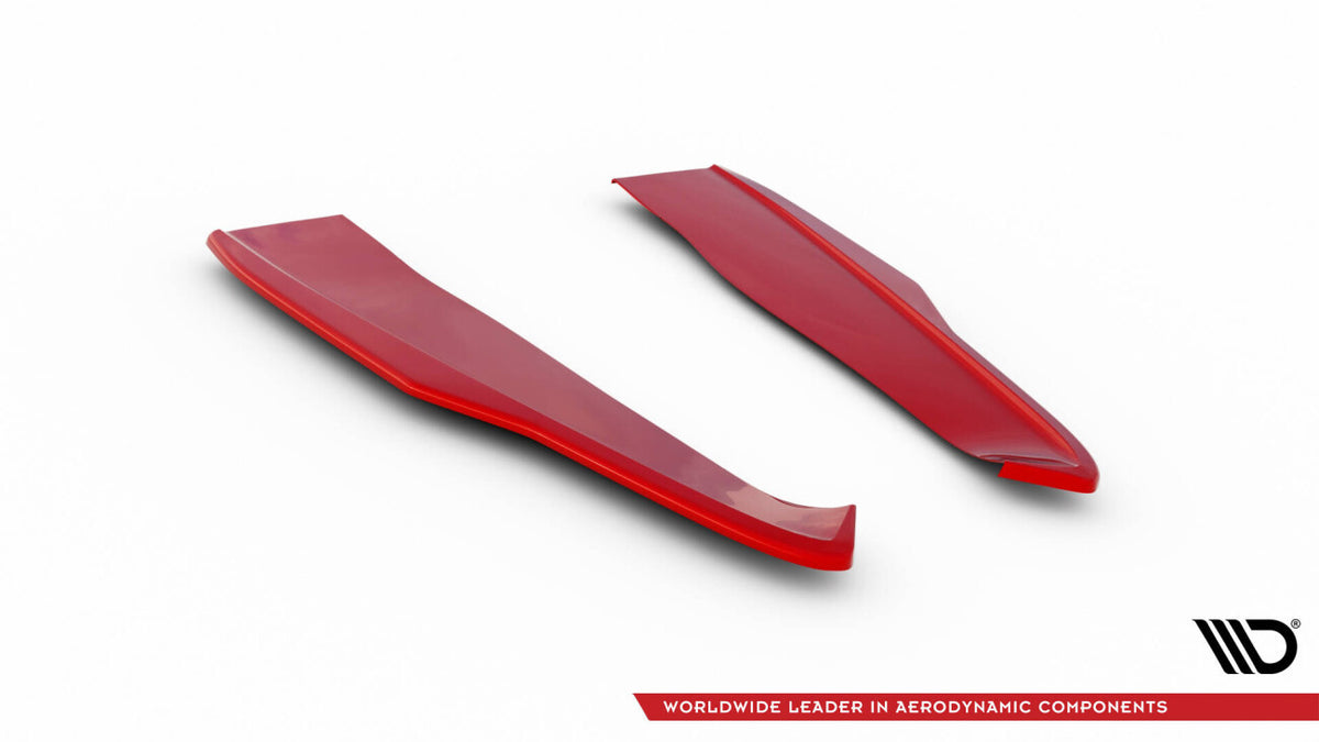 Diffusor Flaps V.2 passend für Ford Mustang Mk6 FL rot Hochglanz