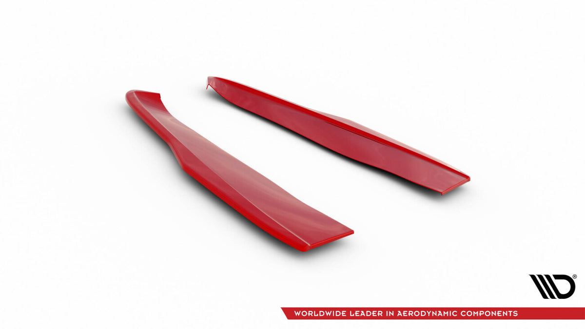 Diffusor Flaps V.2 passend für Ford Mustang Mk6 FL rot Hochglanz