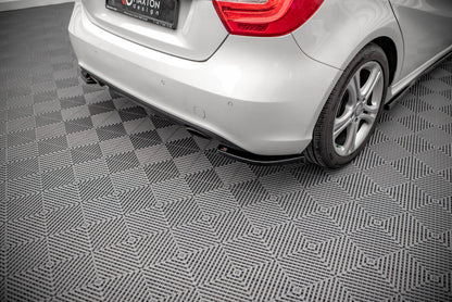 Diffusor Flaps V.2 passend für Mercedes A W176 schwarz Hochglanz