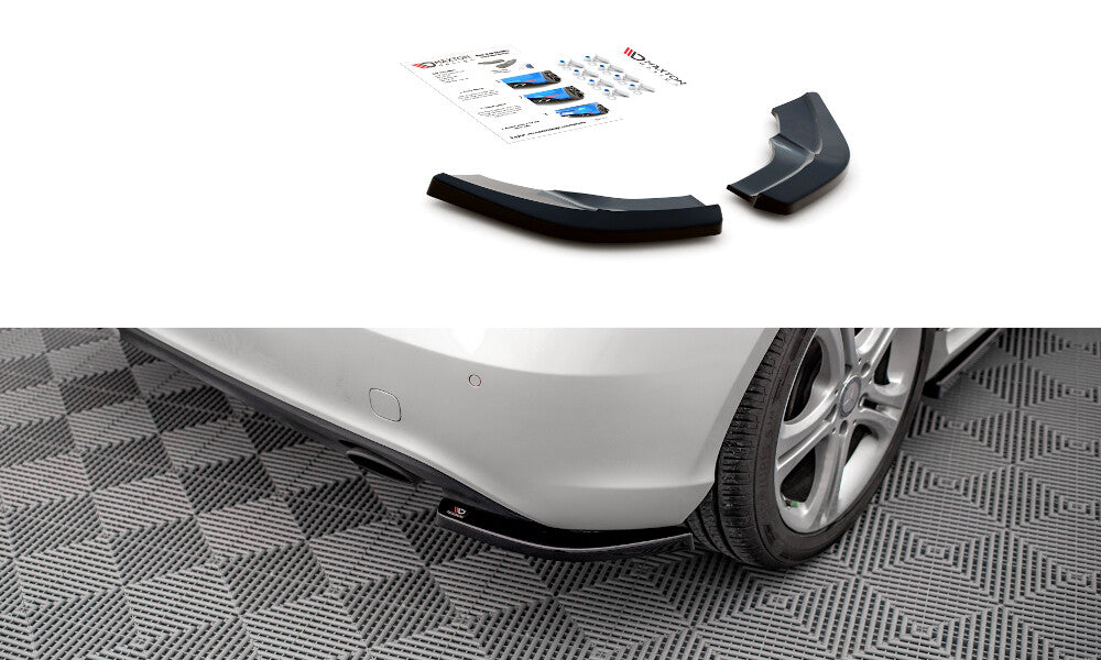 Diffusor Flaps V.2 passend für Mercedes A W176 schwarz Hochglanz