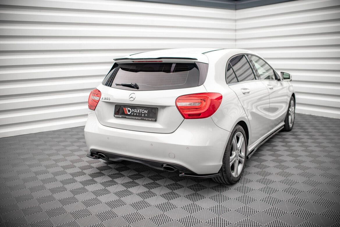 Diffusor Flaps V.2 passend für Mercedes A W176 schwarz Hochglanz