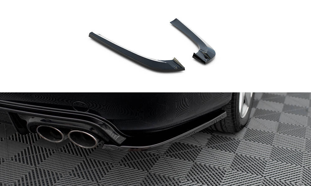 Diffusor Flaps V.2 passend für Mercedes CLK W209 schwarz Hochglanz