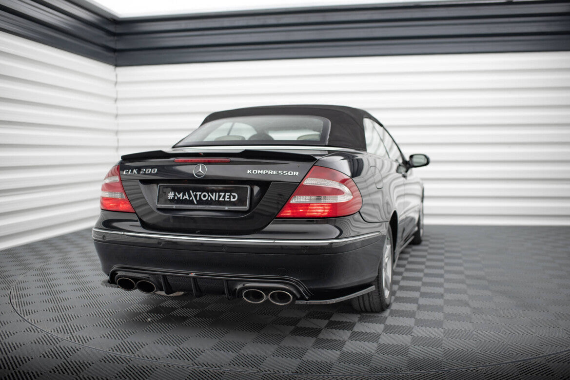 Diffusor Flaps V.2 passend für Mercedes CLK W209 schwarz Hochglanz