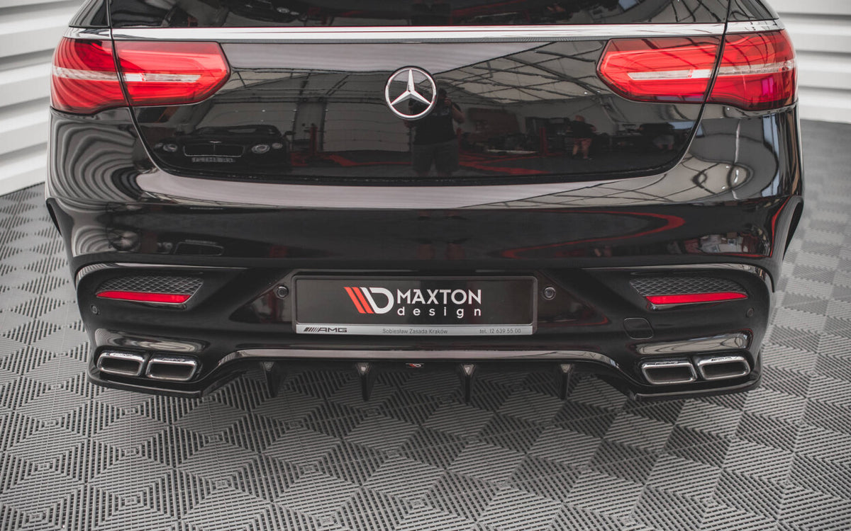 Diffusor Flaps V.2 passend für Mercedes GLE Coupe 63 AMG C292 schwarz Hochglanz
