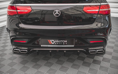 Diffusor Flaps V.2 passend für Mercedes GLE Coupe 63 AMG C292 schwarz Hochglanz