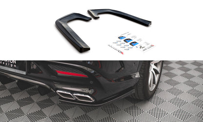 Diffusor Flaps V.2 passend für Mercedes GLE Coupe 63 AMG C292 schwarz Hochglanz