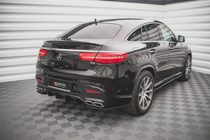 Diffusor Flaps V.2 passend für Mercedes GLE Coupe 63 AMG C292 schwarz Hochglanz