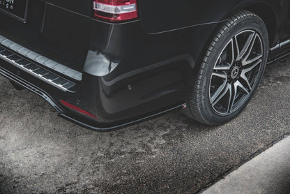 Diffusor Flaps V.2 passend für Mercedes V-Klasse AMG-Line W447 FL schwarz Hochglanz