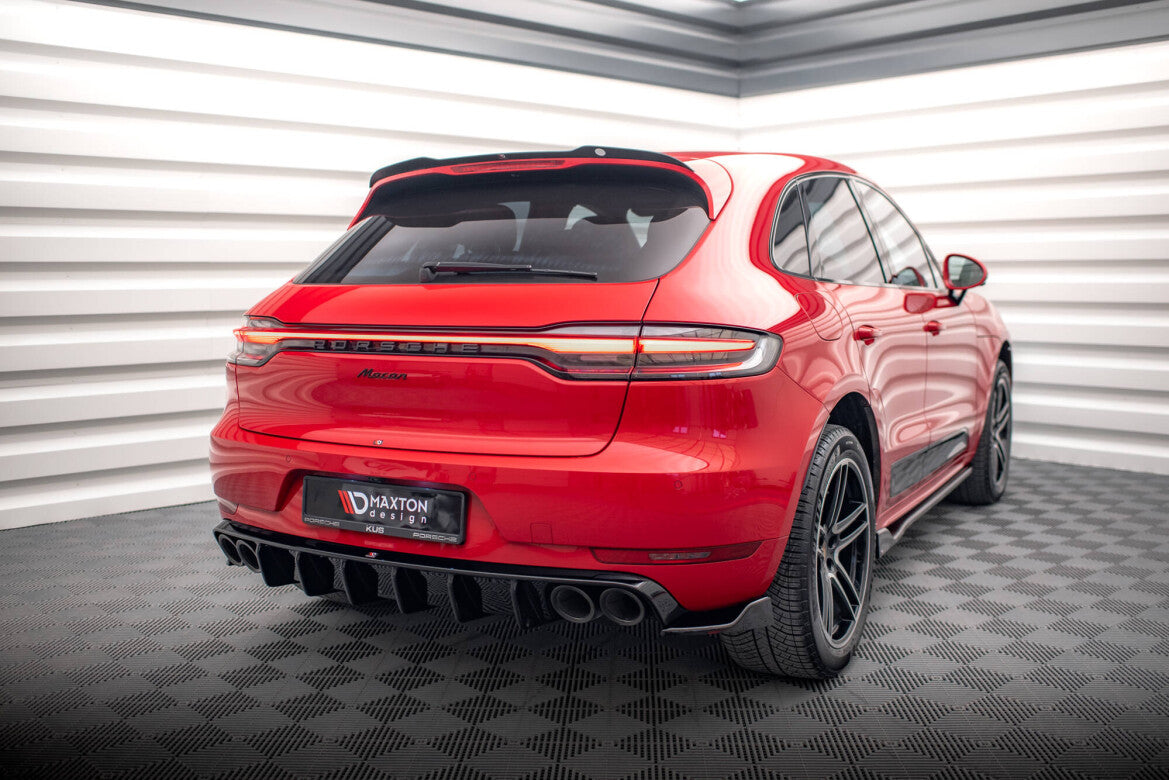 Diffusor Flaps V.2 passend für Porsche Macan Mk1 schwarz Hochglanz