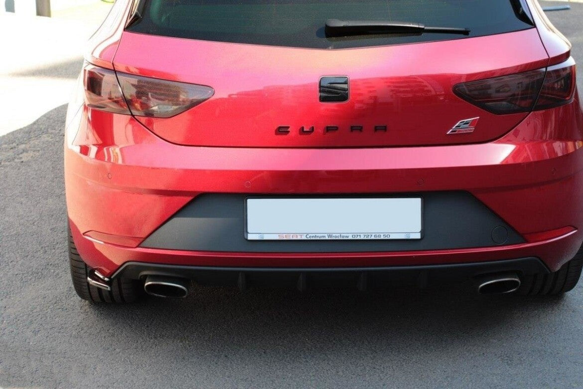Diffusor Flaps V.2 passend für Seat Leon CUPRA Mk3 FL Hatchback schwarz Hochglanz