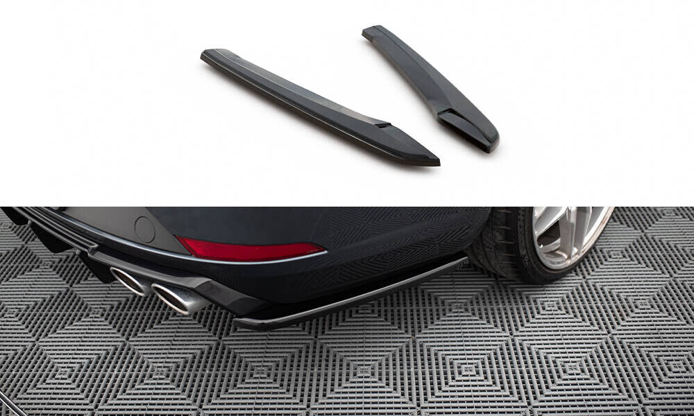 Diffusor Flaps V.2 passend für Seat Leon CUPRA Mk3 FL Sportstourer schwarz Hochglanz