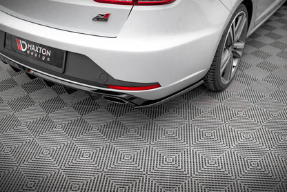 Diffusor Flaps V.2 passend für Seat Leon CUPRA Sportstourer Mk3 schwarz Hochglanz