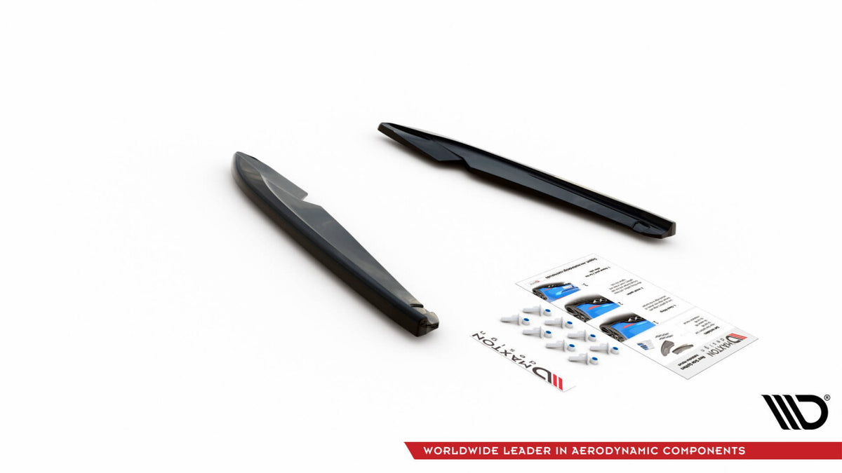 Diffusor Flaps V.2 passend für Seat Leon FR Sportstourer Mk3 schwarz Hochglanz