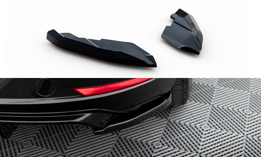 Diffusor Flaps V.2 passend für Seat Leon Hatchback Mk3 FL schwarz Hochglanz