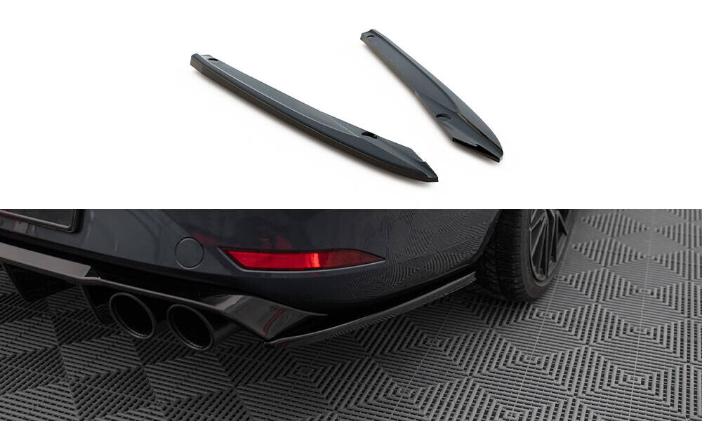 Diffusor Flaps V.2 passend für Seat Leon ST FR Mk4 schwarz Hochglanz