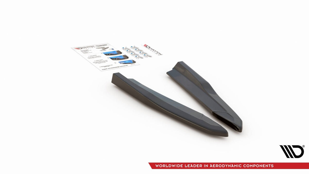 Diffusor Flaps V.2 passend für Skoda Octavia RS Combi / Liftback Mk4 / Mk4 FL schwarz Hochglanz