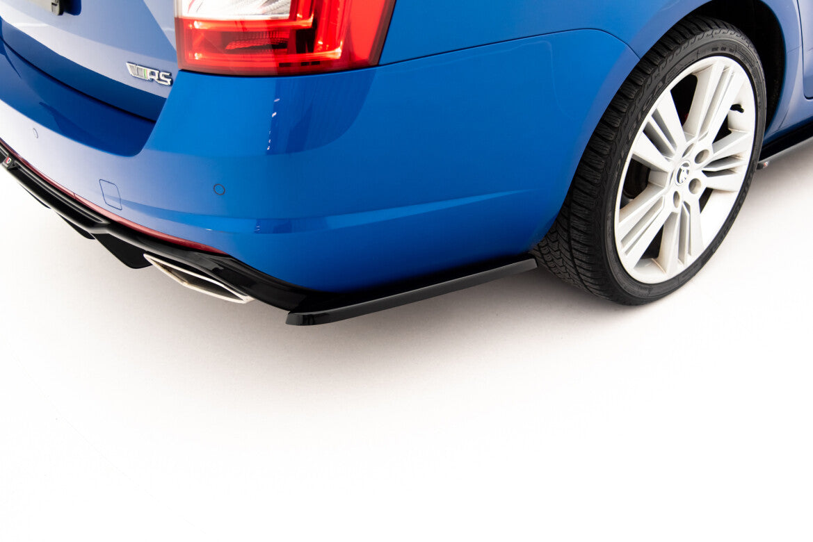 Diffusor Flaps V.2 passend für Skoda Octavia RS Mk3/Mk3 FL Hatchback/Kombi schwarz Hochglanz