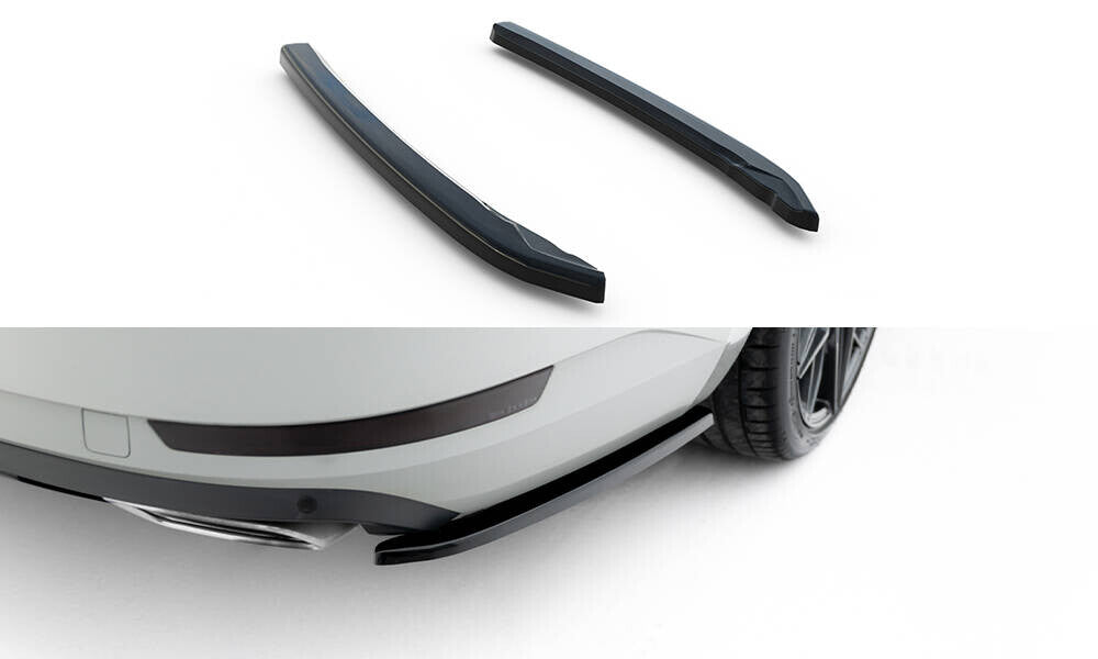Diffusor Flaps V.2 passend für Skoda Superb Liftback / Combi Mk3 schwarz Hochglanz