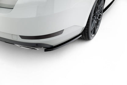 Diffusor Flaps V.2 passend für Skoda Superb Liftback / Combi Mk3 schwarz Hochglanz