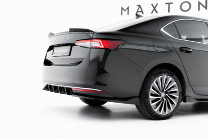 Diffusor Flaps V.2 passend für Skoda Superb Mk4 schwarz Hochglanz
