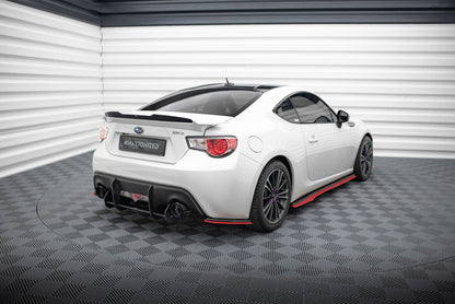 Diffusor Flaps V.2 passend für Subaru BRZ Mk1 / Mk1 FL schwarz Hochglanz